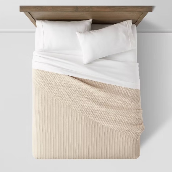 Twin / Twin XL Washed Cotton Sateen Quilt Khaki - Threshold